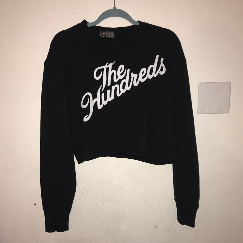 the hundreds oversized cropped crewneck